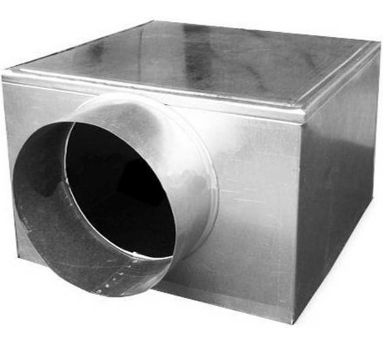 Изображение товара Адаптер (КСД) ООО Вентмаркет 300x300 с боковой врезкой d100 под вентиляционную решетку KCD300х300D125