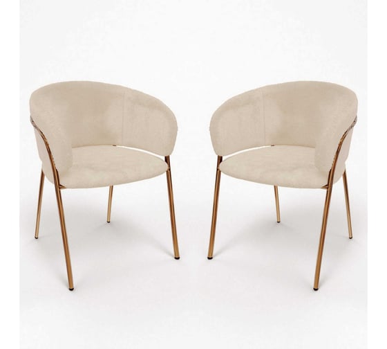 Изображение товара Стул Hesby Serene Enchantment комплект 2 шт, бежевый, золотой HSBI_HTC0255_beige_2