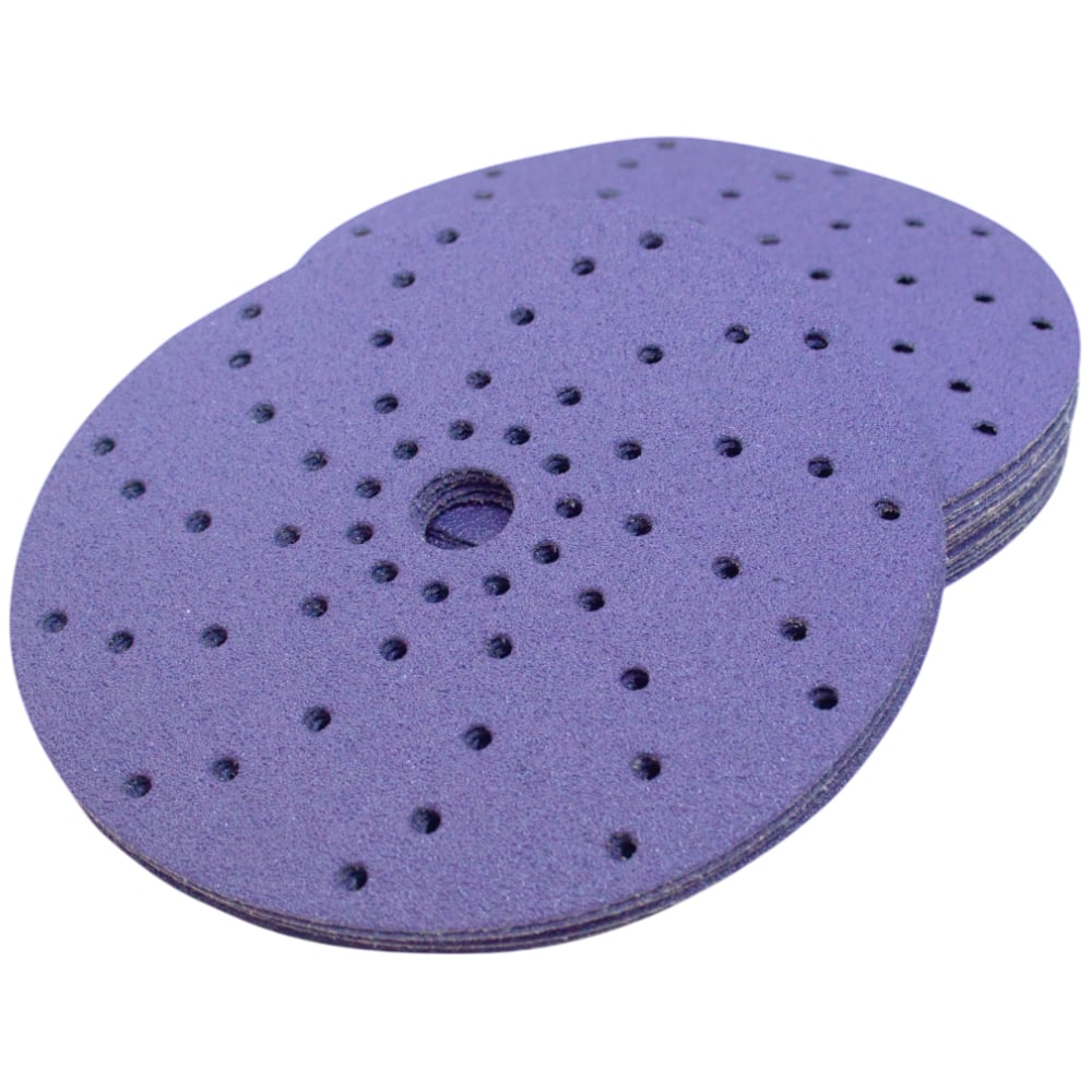 Изображение товара Абразивные круги 150 мм CERAMAX PURPLE PAPER, multiholes P240, 50 шт. 1CRX1056