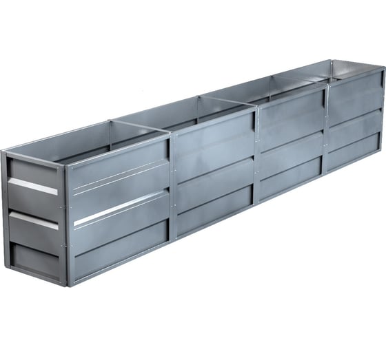 Изображение товара Готовая грядка Delta-Park GW 0.5х4 м, серебристая 30011_GW504Zn