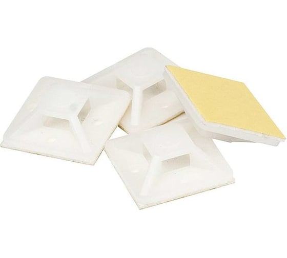 Изображение товара Самоклеящаяся площадка для крепления стяжек 5bites 25x25мм, 50 шт. CTM2525-50WH