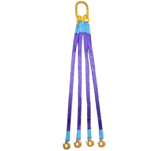 Изображение товара Строп текстильный четырехветвевой ТРАСТ 4СТ 2,5тн 3,0 метра 4687206260610