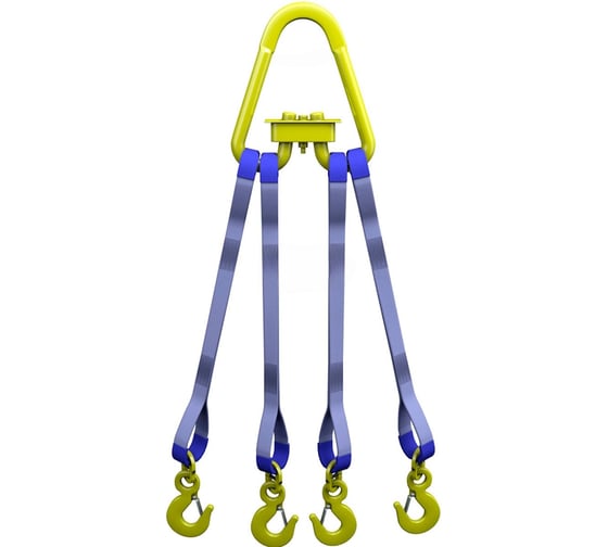 Изображение товара Строп текстильный четырехветвевой ТРАСТ 4СТ 6,3тн 3,5 метра 4687206260962