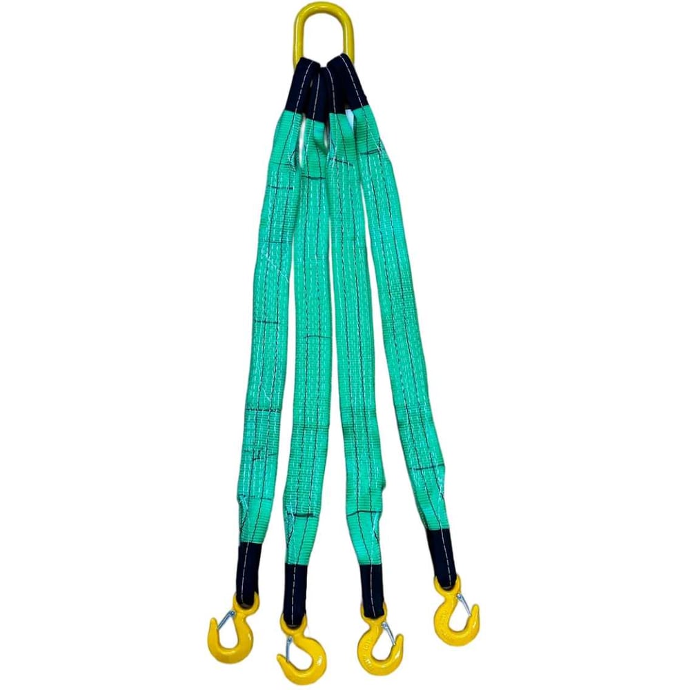 Изображение товара Строп текстильный четырехветвевой ТРАСТ 4СТ грузоподъемностью 4т, 3м