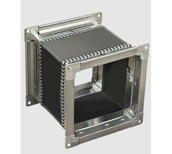 Изображение товара Гибкая вставка ООО Вентмаркет 280x280 мм с фланцем, из оцинкованной стали VD/DOP/GVFF280x280