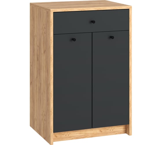 Изображение товара Комод Атмосфера 1Я ЛАЙТ Дуб золотой Крафт/Антрацит 00-00026919