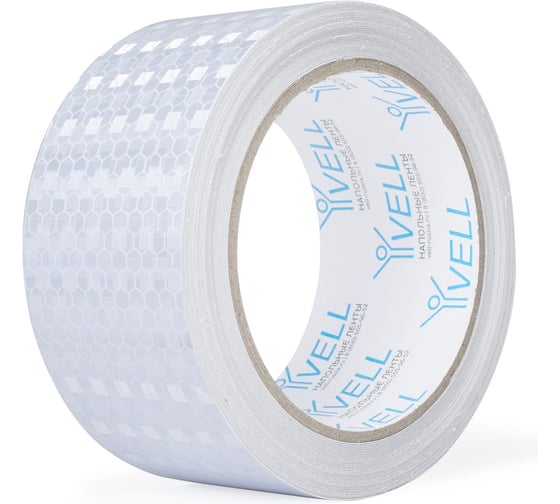 Изображение товара Светоотражающая лента Vell белая RT, 50 мм х 9,5 м 1376478