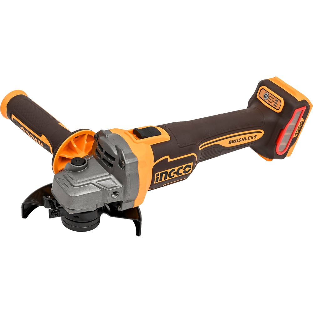 Изображение товара Аккумуляторная угловая шлифмашина INGCO 20В CAGLI221153 профессиональный