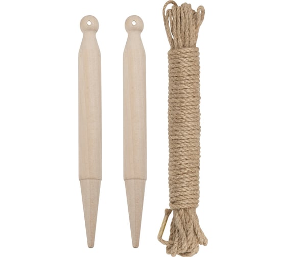 Изображение товара Разметочный набор PARK (колышки 2 шт, веревка 1 шт) 985477