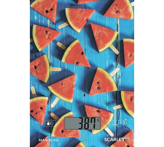 Изображение товара Кухонные весы Scarlett 10 кг, последовательное взвешивание SC-KS57P78