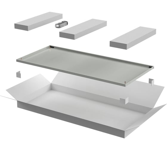 Изображение товара Дверь металлическая ITK LINEA N 600мм для шкафа 24U серая LN35-24U6X-DM