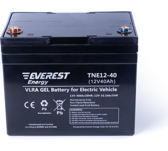 Изображение товара Тяговая аккумуляторная батарея EVEREST Energy TNE 12-40