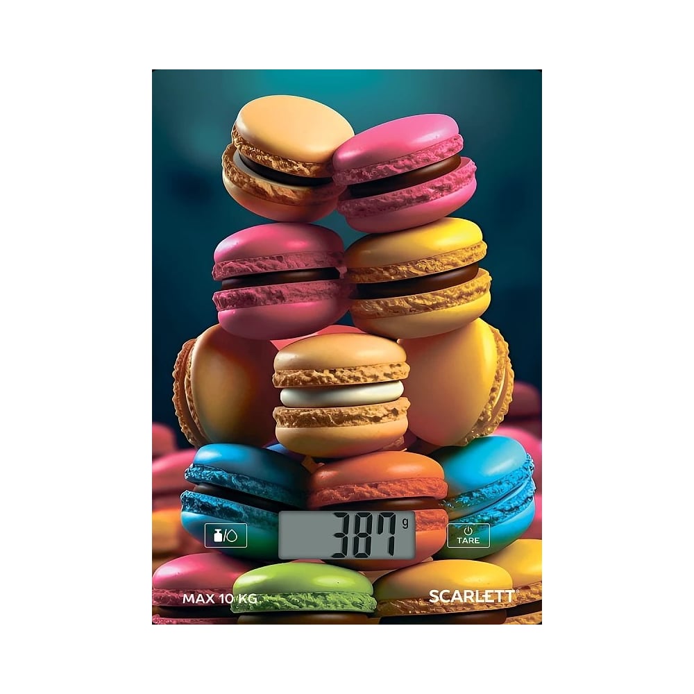 Изображение товара Кухонные весы Scarlett 10 кг SC-KS57P82 электронные со стеклянной платформой