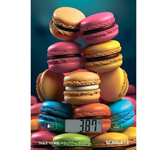 Изображение товара Кухонные весы Scarlett 10 кг, последовательное взвешивание SC-KS57P82