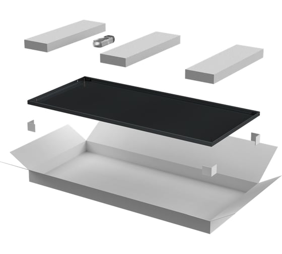 Изображение товара Дверь ITK LINEA N металлическая, 800мм, для шкафа, 24U, черная LN05-24U8X-DM