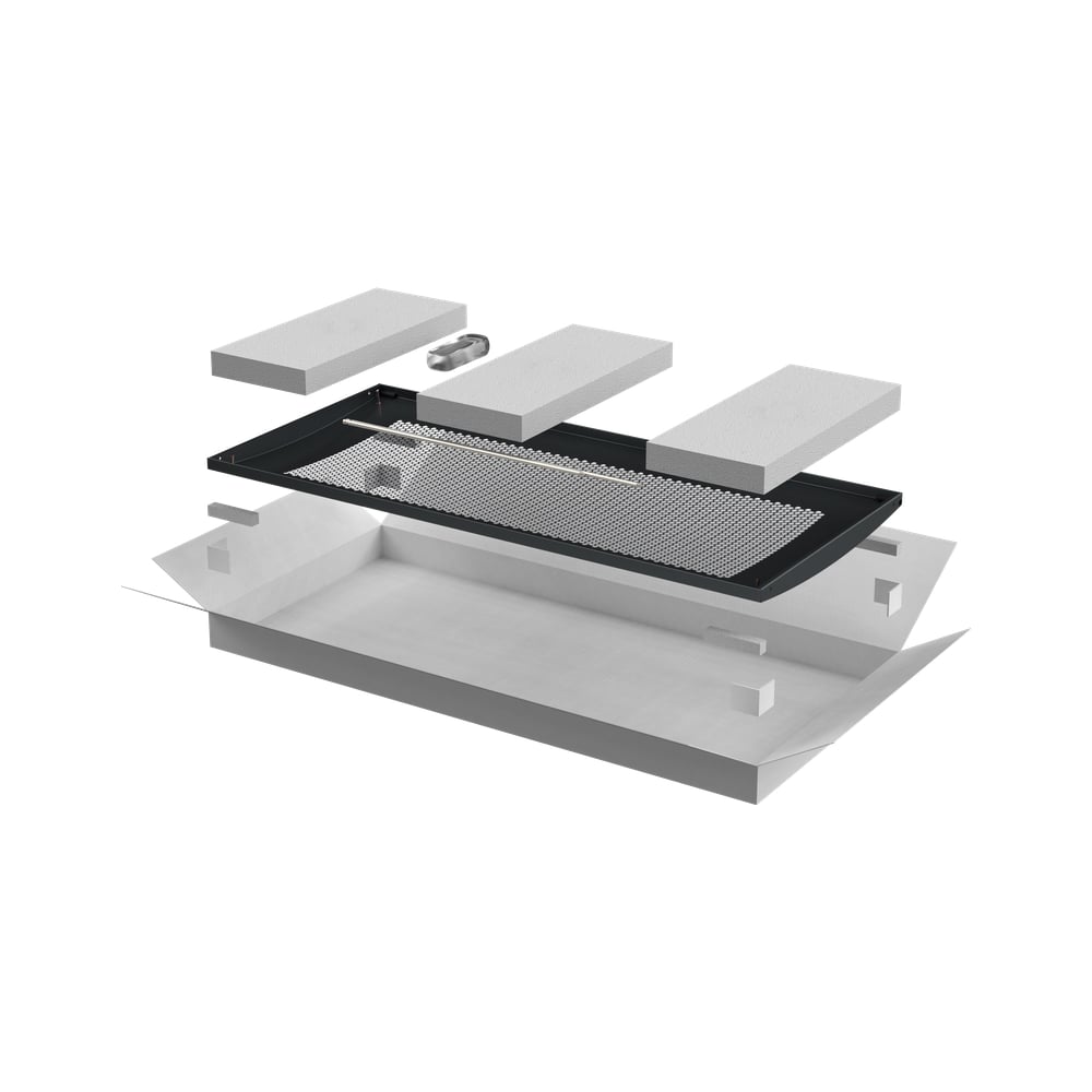 Изображение товара Дверь для шкафа ITK LINEA N перфорированная 600мм 24U черная LN05-24U6X-DP