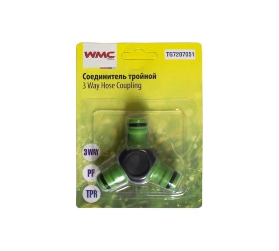 Изображение товара Соединитель шлангов тройной 48857 WMC TOOLS TG7207051