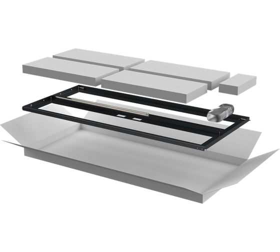 Изображение товара Дверь перфорированная двустворчатая ITK для шкафа LINEA N 24U 600мм черная LN05-24U6X-D2P