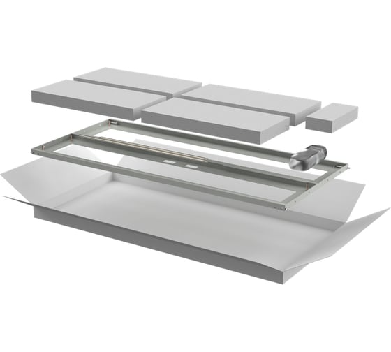 Изображение товара Дверь перфорированная двустворчатая ITK для шкафа LINEA N 24U 600мм серая LN35-24U6X-D2P
