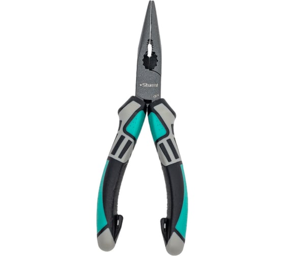 Изображение товара Длинногубцы Sturm 1020-13-3-160 160мм, CrV, тефлоновое покрытие, TPE рукоятки