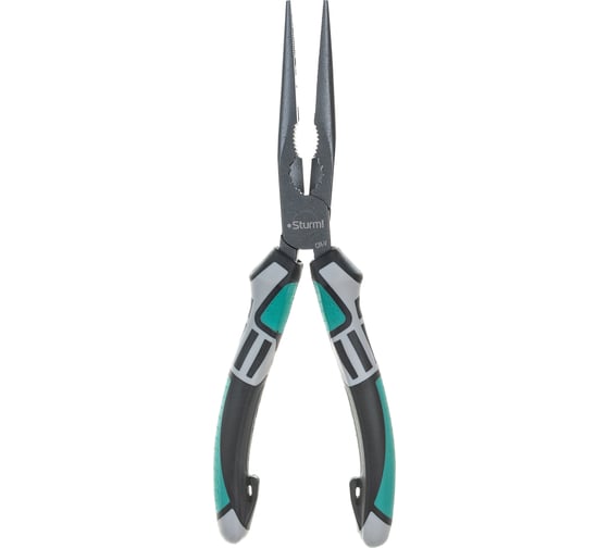 Изображение товара Длинногубцы Sturm 1020-13-3-200 200мм, CrV, тефлоновое покрытие, TPE рукоятки
