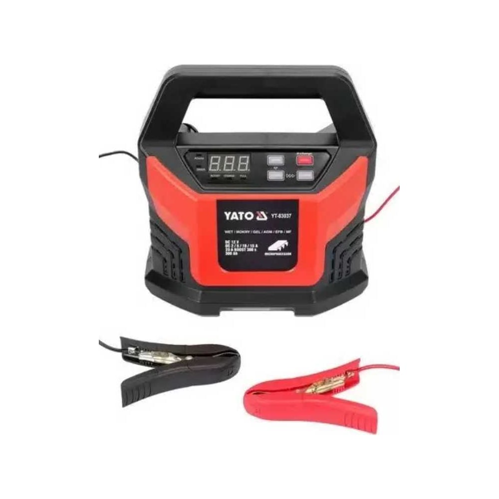 Изображение товара Электронное зарядное устройство YATO YT-83037 для 12 В AGM аккумуляторов