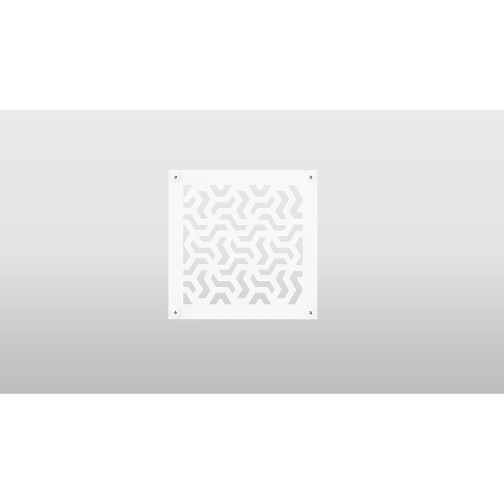 Изображение товара Накладка для вентиляции ООО СКП 200х200 из стали белая ВРК-003Б