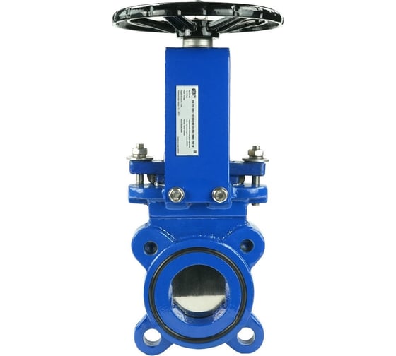 Изображение товара Задвижка шиберная DN.ru GGG40-SS304-NBR-2W Ду65 Ру16 двусторонняя, штурвал D040-04719