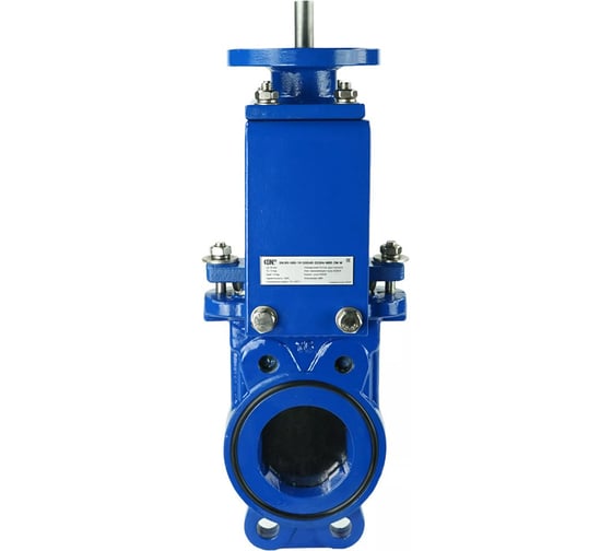 Изображение товара Задвижка шиберная DN.ru GGG40-SS304-NBR-2W-ISO Ду80 Ру10 с голым штоком и ISO-фланцем D040-03151