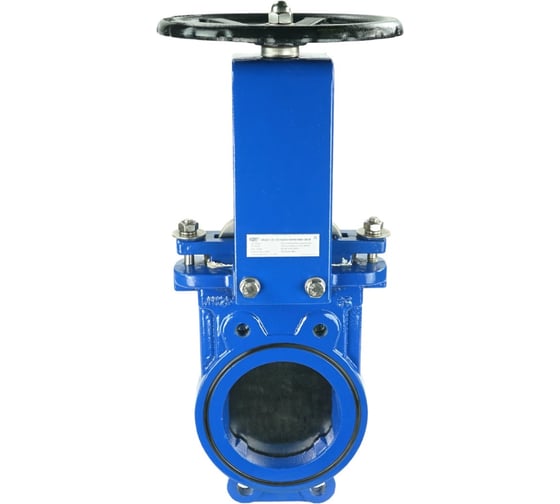 Изображение товара Задвижка шиберная DN.ru GGG40-SS304-NBR-2W Ду125 Ру10 двусторонняя, штурвал D040-03163