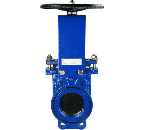 Изображение товара Задвижка шиберная DN.ru GGG40-SS304-NBR-2W Ду100 Ру16 двусторонняя, штурвал D040-03158