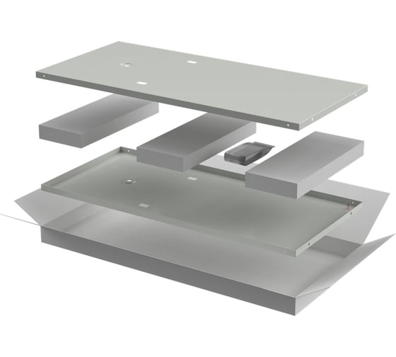 Изображение товара Комплект стенок боковых ITK LINEA N 800мм, для шкафа, 24U, серый LN35-24UX8-X