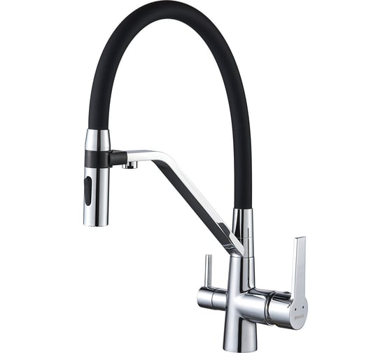 Изображение товара Смеситель для кухни с гибким изливом и подключением фильтра Shevanik S278