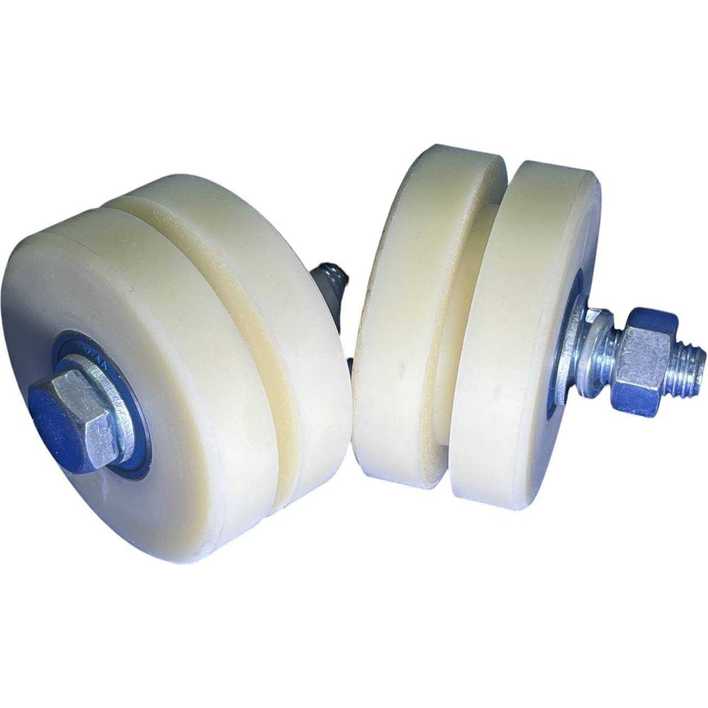 Изображение товара Ролик для ворот Rolik-Opt капролон d70 мм комплект 2 шт. под полосу