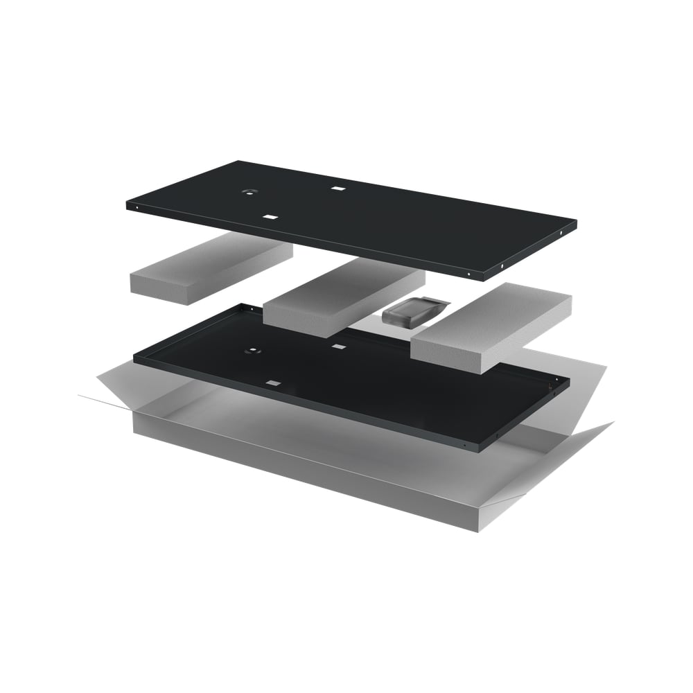 Изображение товара Комплект боковых стенок ITK LINEA E 800мм 24U для шкафа черный