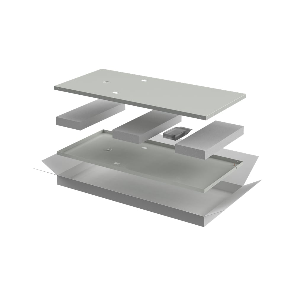 Изображение товара Комплект боковых стенок ITK LINEA E 800мм для шкафа 24U серый LE35-24UX8-X