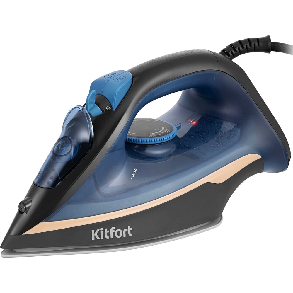 Изображение товара Утюг KITFORT КТ-2609 с паровым ударом и керамической подошвой
