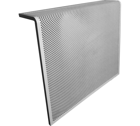 Изображение товара Экран на батарею Вентмаркет 1000x600x150 мм, перфорация цветок, цвет белый RAL 9016 EC6001000