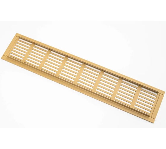 Изображение товара Решетка вентиляционная ООО Вентмаркет 500х60мм, металлическая врезная, Натуральный дуб VRZ50060Natural oak