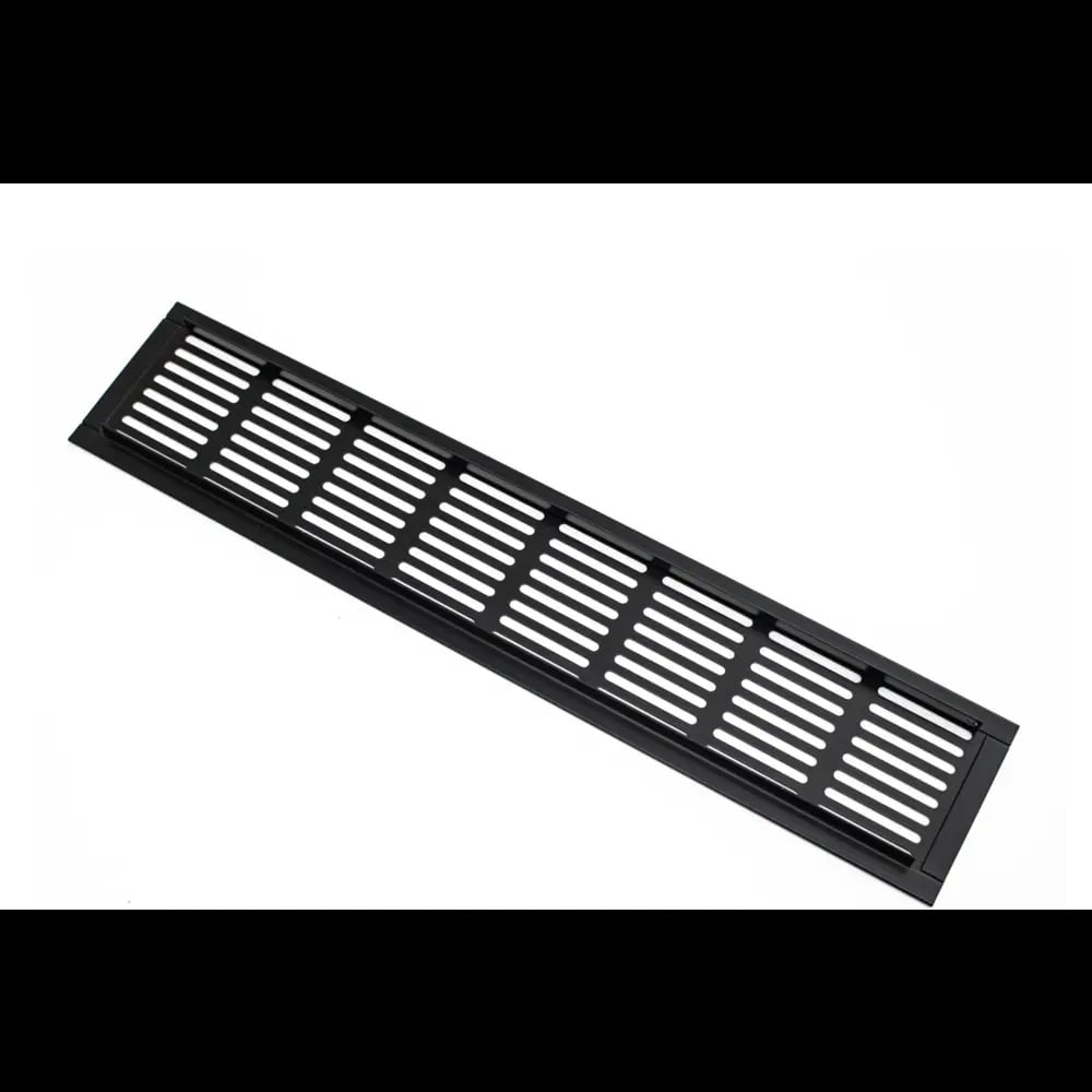 Изображение товара Решетка вентиляционная Вентмаркет 600x100 мм металлическая врезная антрацит