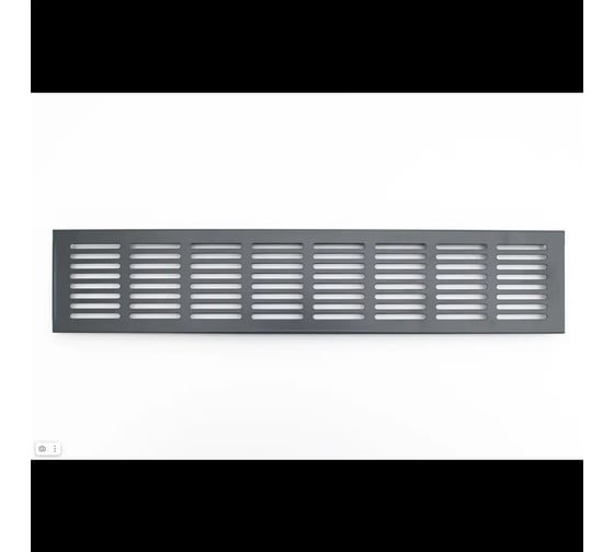 Изображение товара Решетка вентиляционная ООО Вентмаркет 1000х60мм, металлическая врезная, Антрацит VRZ100060An