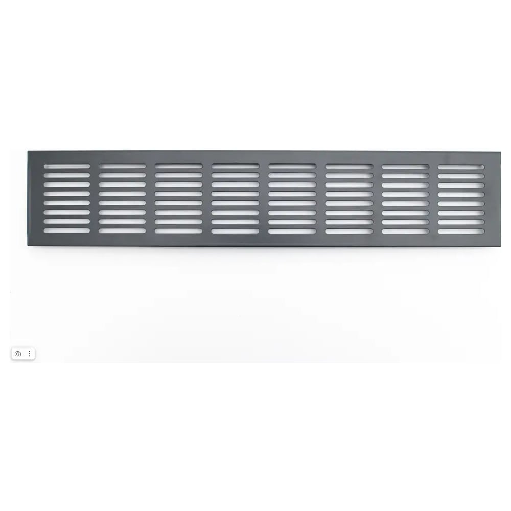 Изображение товара Вентиляционная решетка Вентмаркет 1000x80 мм металлическая дубовая внутренняя наружная