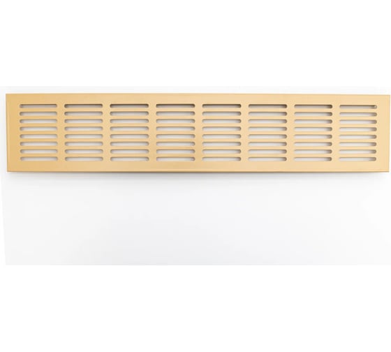 Изображение товара Решетка вентиляционная ООО Вентмаркет 800х60мм, металлическая врезная, Натуральный дуб VRZ80060Natural oak