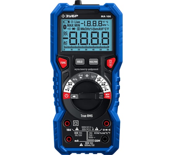 Изображение товара Цифровой мультиметр ЗУБР МА-100 59808