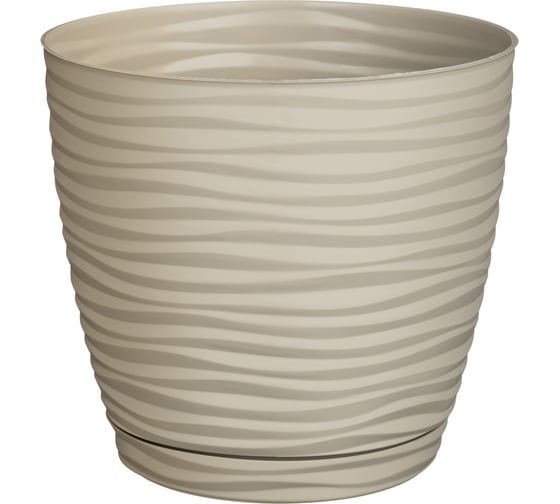 Изображение товара Горшок для цветов Idiland Botanica 6 л, с поддоном, бежевый 231600527/00