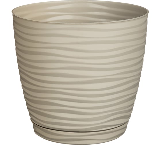 Изображение товара Горшок для цветов Idiland Botanica 2,9 л, с поддоном, бежевый 231600327/00