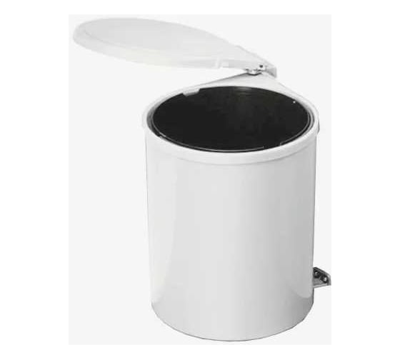 Изображение товара Ведро для мусора ALBIO навесное круглое, белое, пластик 13 л ALVEUS 227996