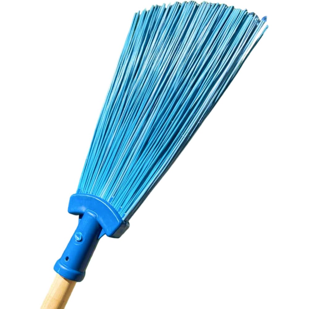 Изображение товара Метла Агростройлидер синтетическая плоская 260x200мм с длинной ручкой