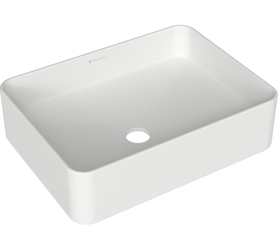 Изображение товара Накладная раковина AQUEDUTO AQD ESPIRAL прямоугольная 370х500, белый матовый ESP0420