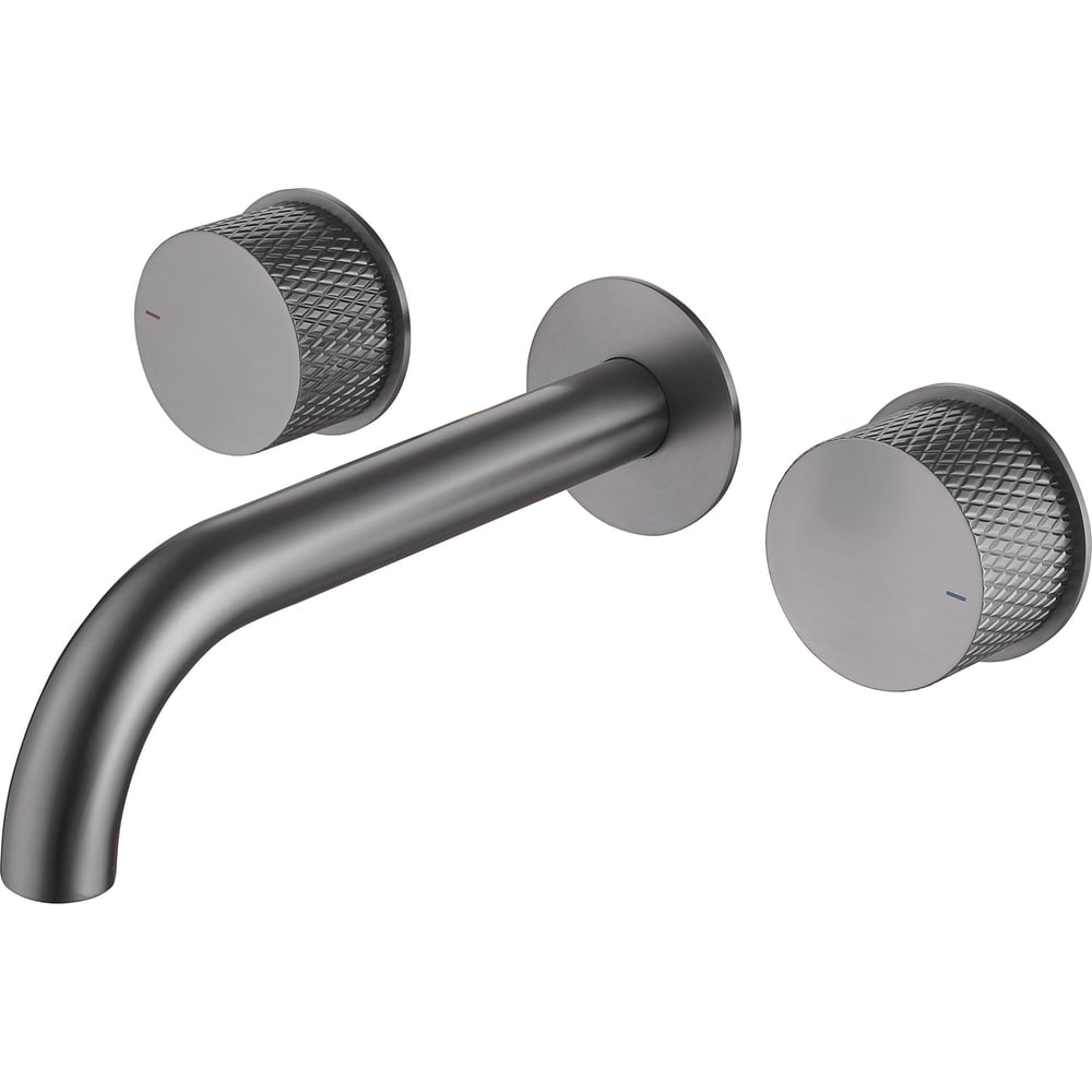 Изображение товара Смеситель для раковины двухрычажный встроенный никель ABBER Wasser Kreis AF81122NG